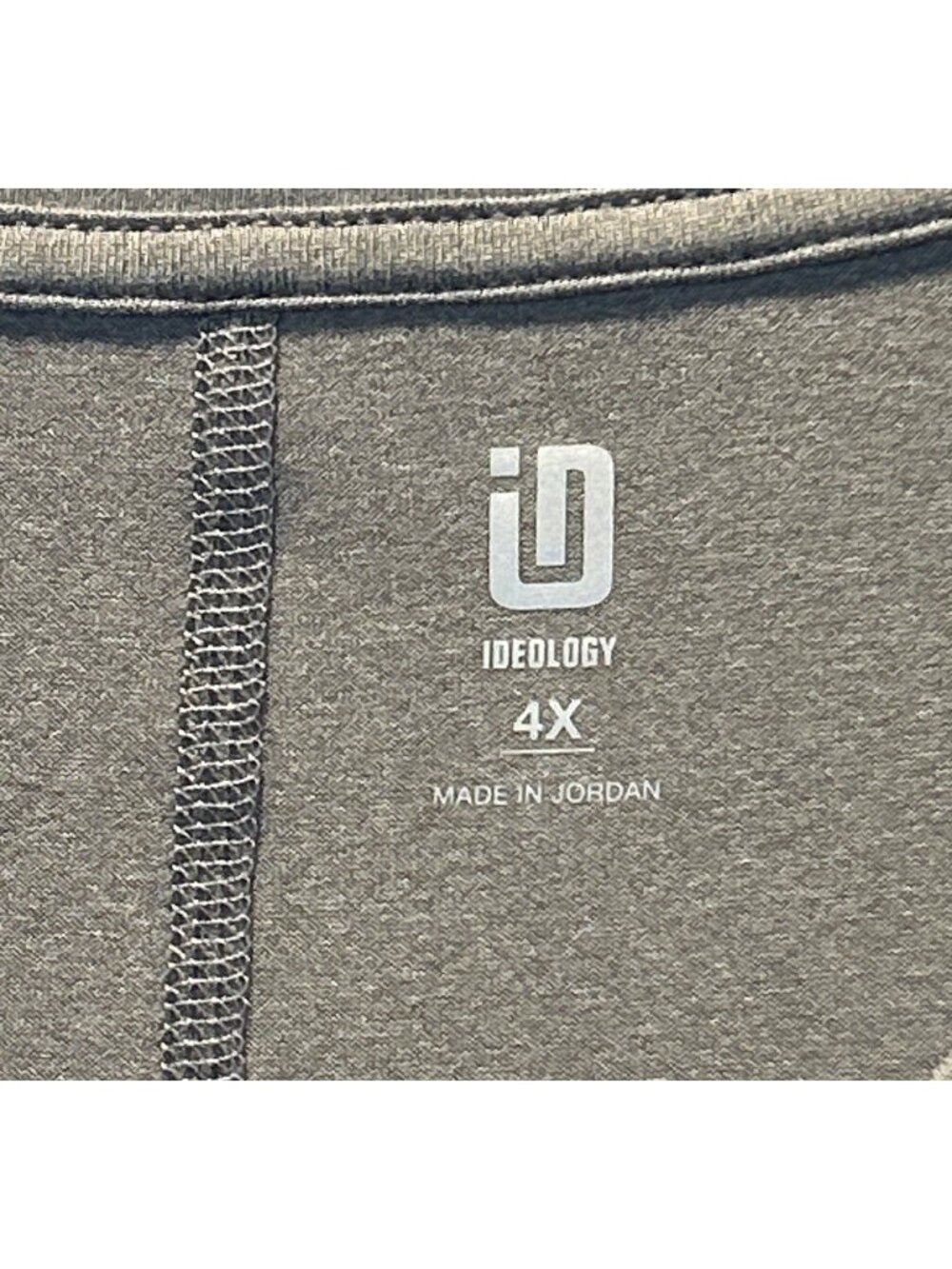 Ideology Womens 4X V-Neck Flex Stretch Tee Recycled Materials Storm Grey - Picture 7 of 9